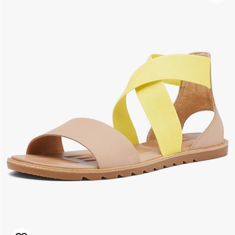 EUC Sorel Ella Sandals in Sunnyside Yellow